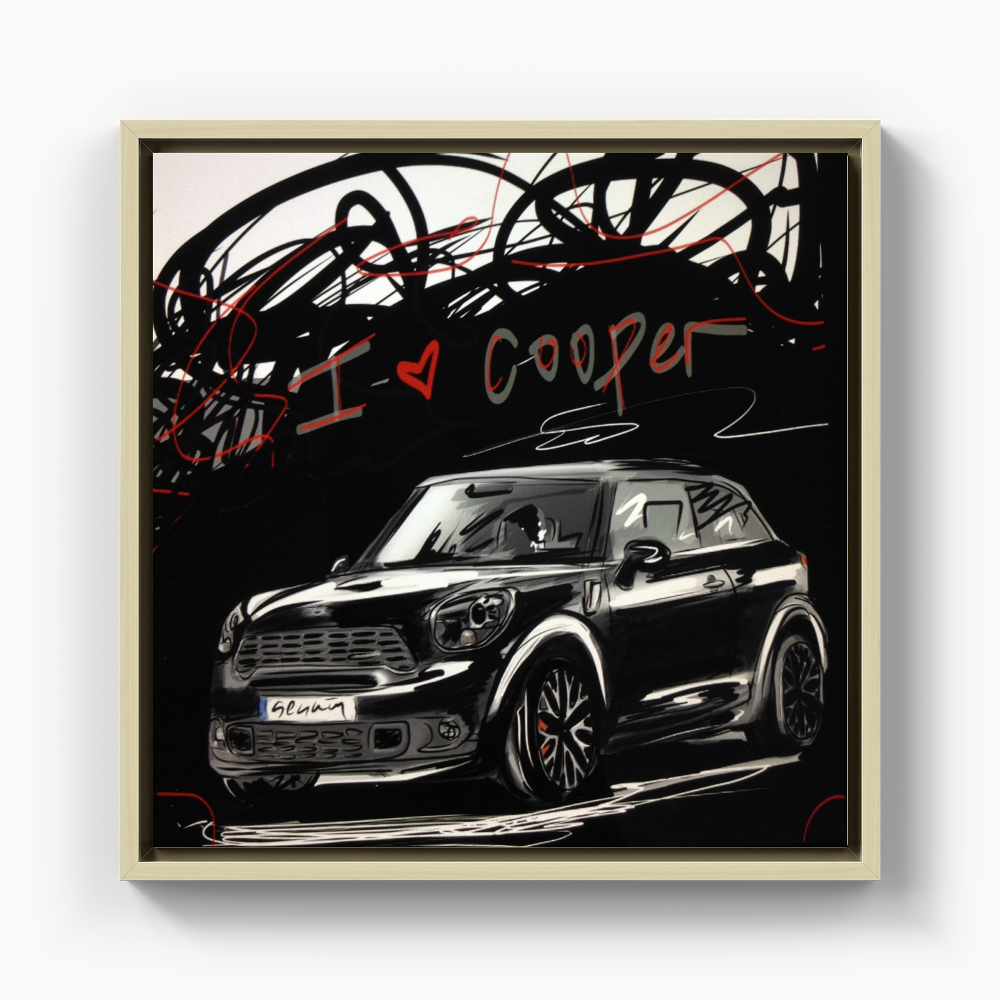 I love cooper - Kanvas Tablo