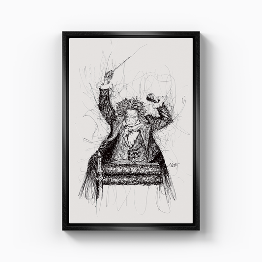 Beethoven - Kanvas Tablo