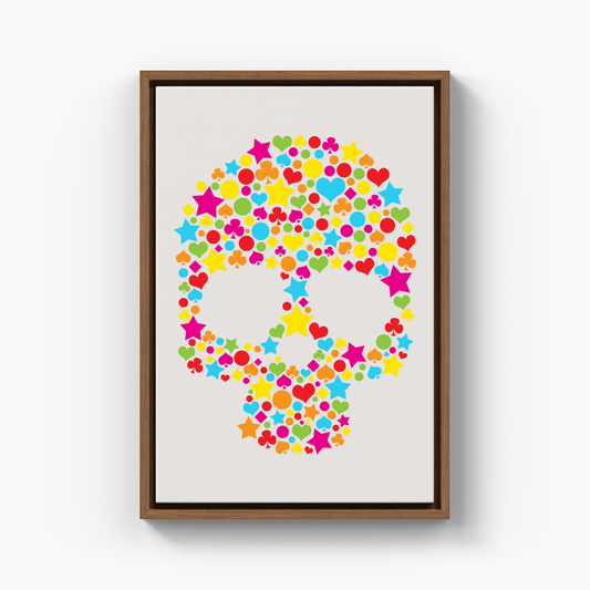colorful skull - Canvas Painting