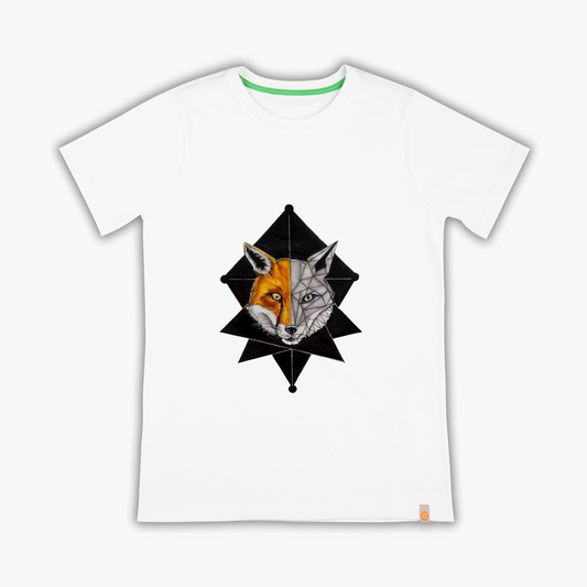geometrik tilki - Tişört