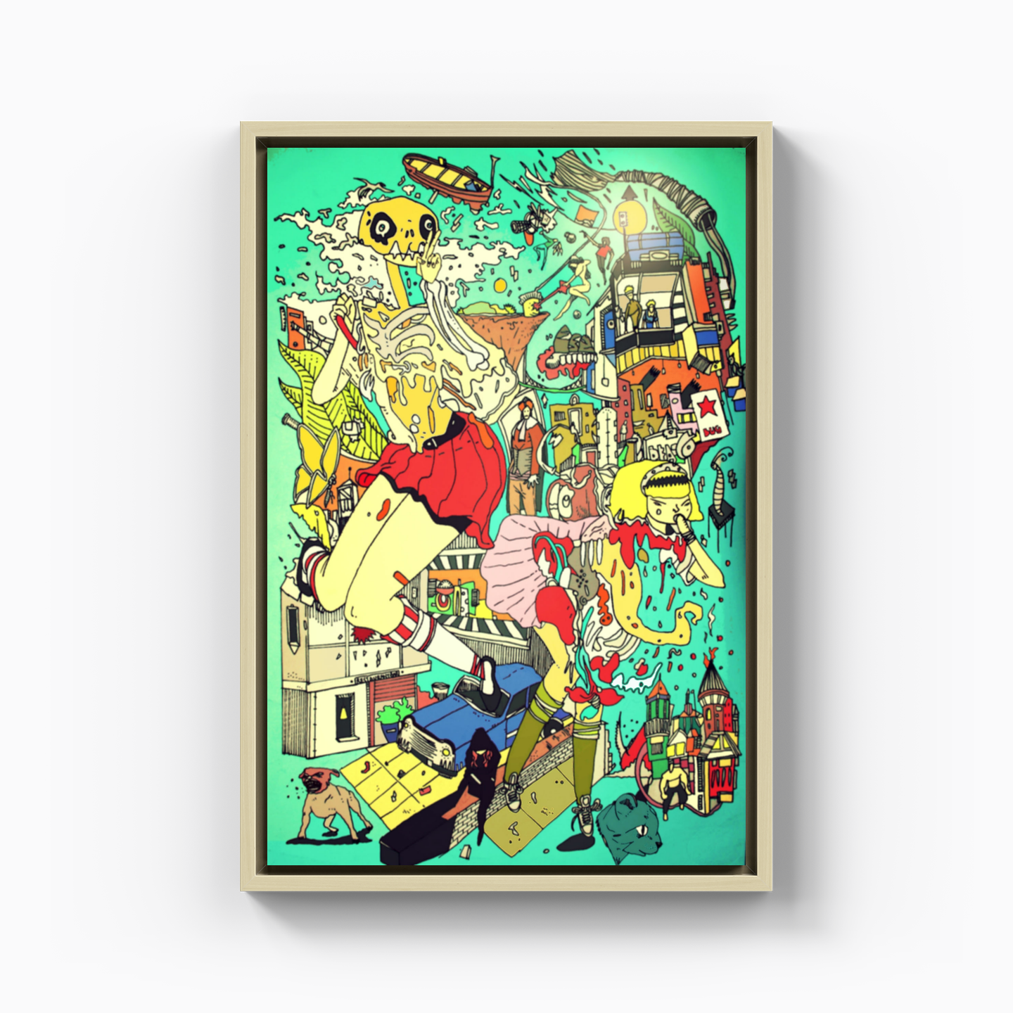 Mad Town - Kanvas Tablo