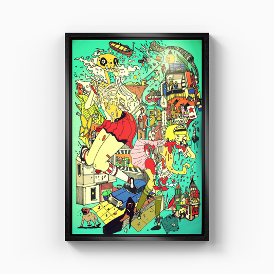 Mad Town - Canvas Print