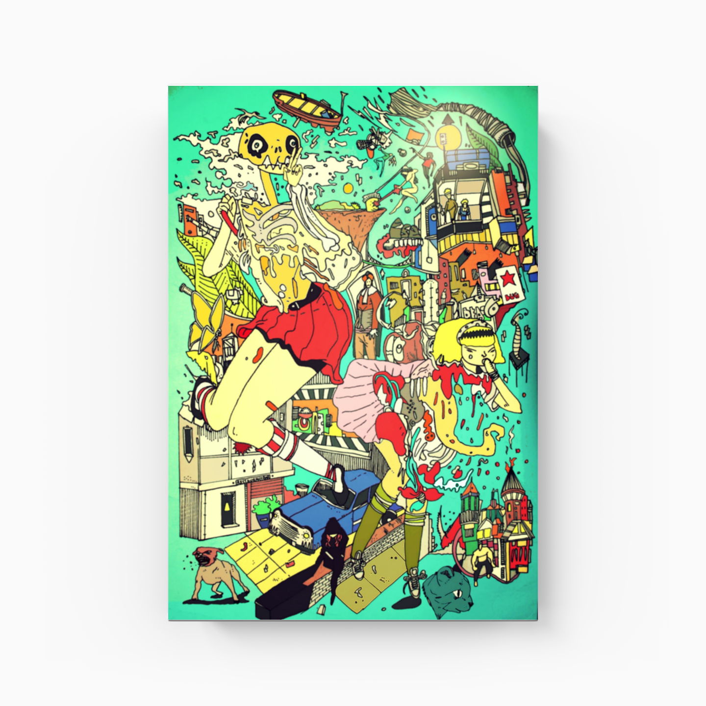Mad Town - Kanvas Tablo