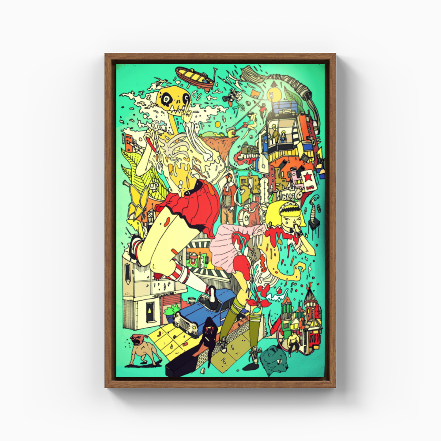 Mad Town - Kanvas Tablo