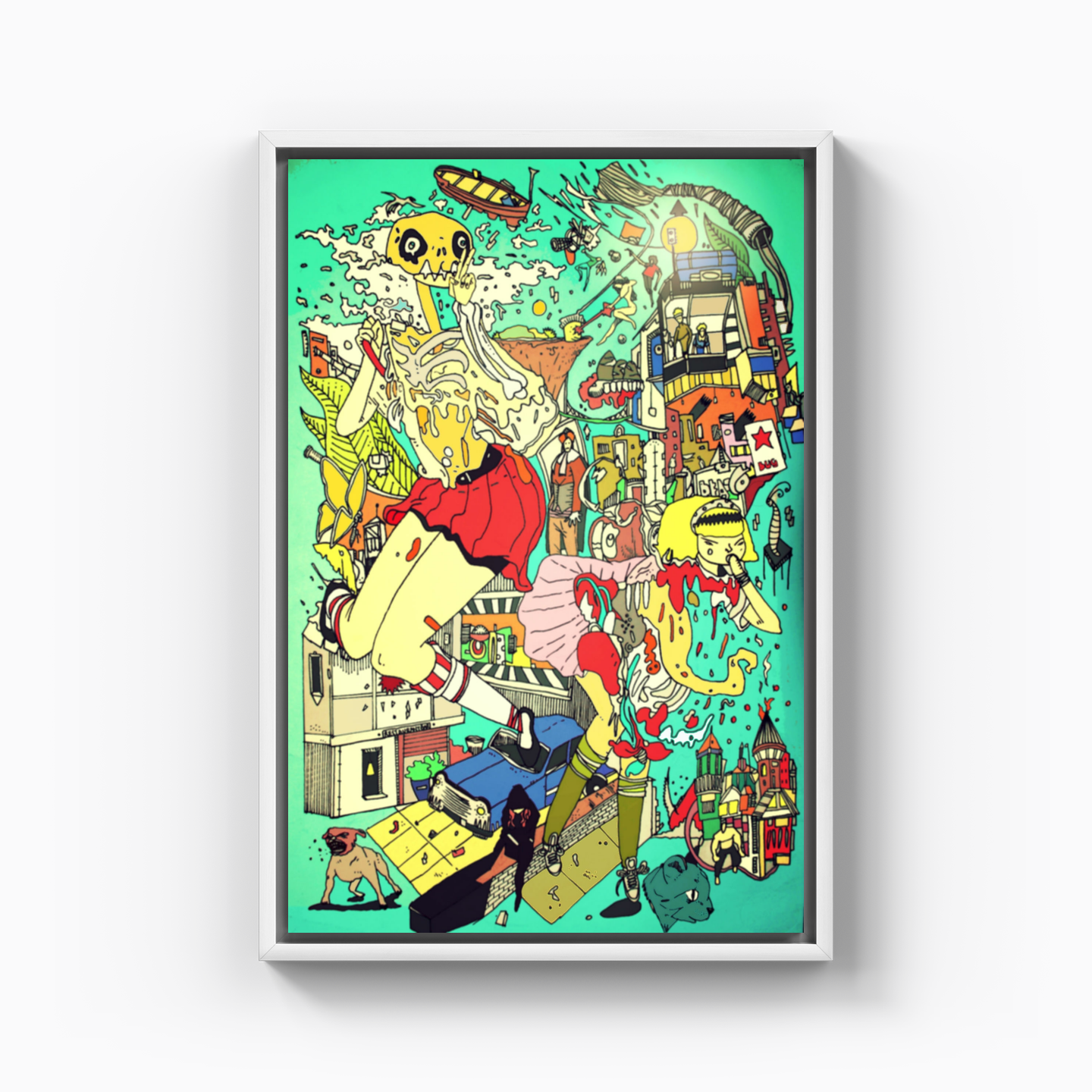 Mad Town - Kanvas Tablo