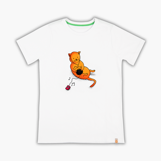 musical cat - T-shirt