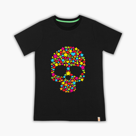colorful skull - T-shirt