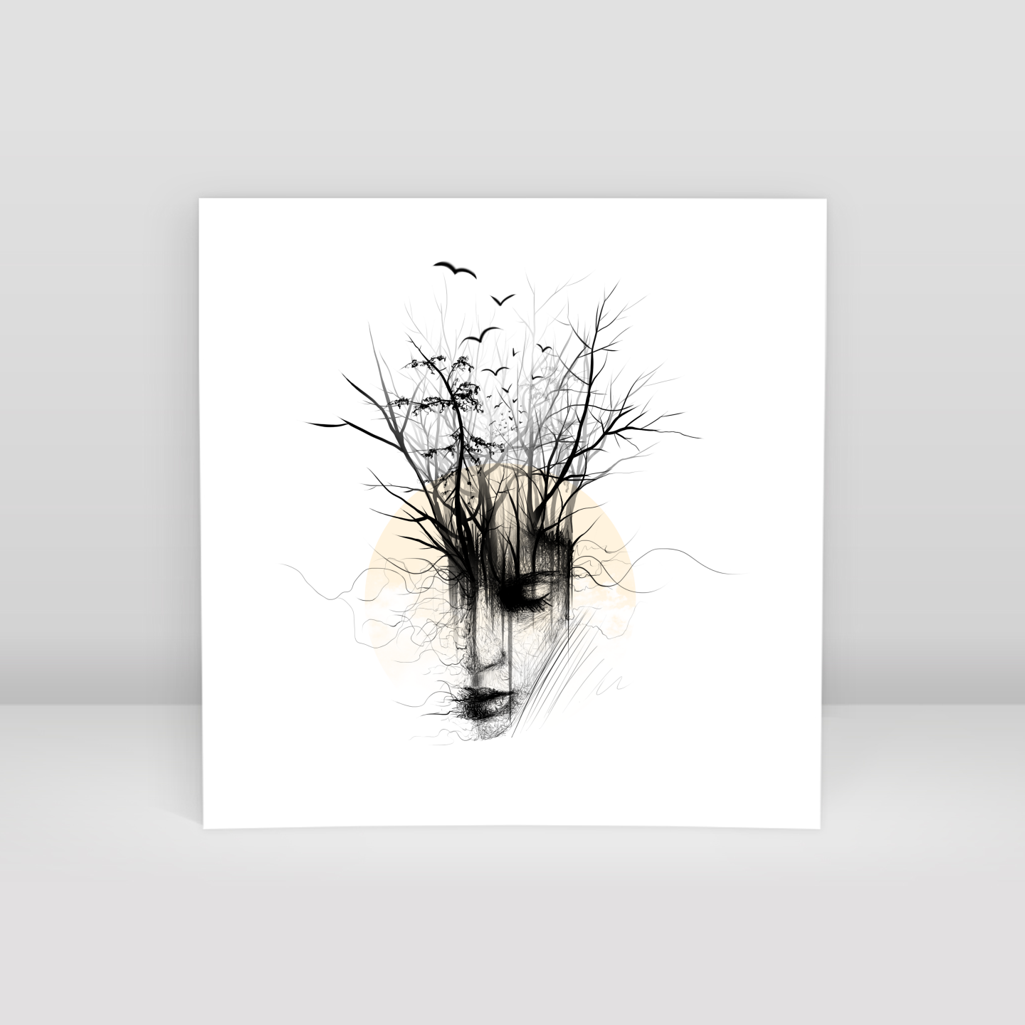 Nature and human - Art Print