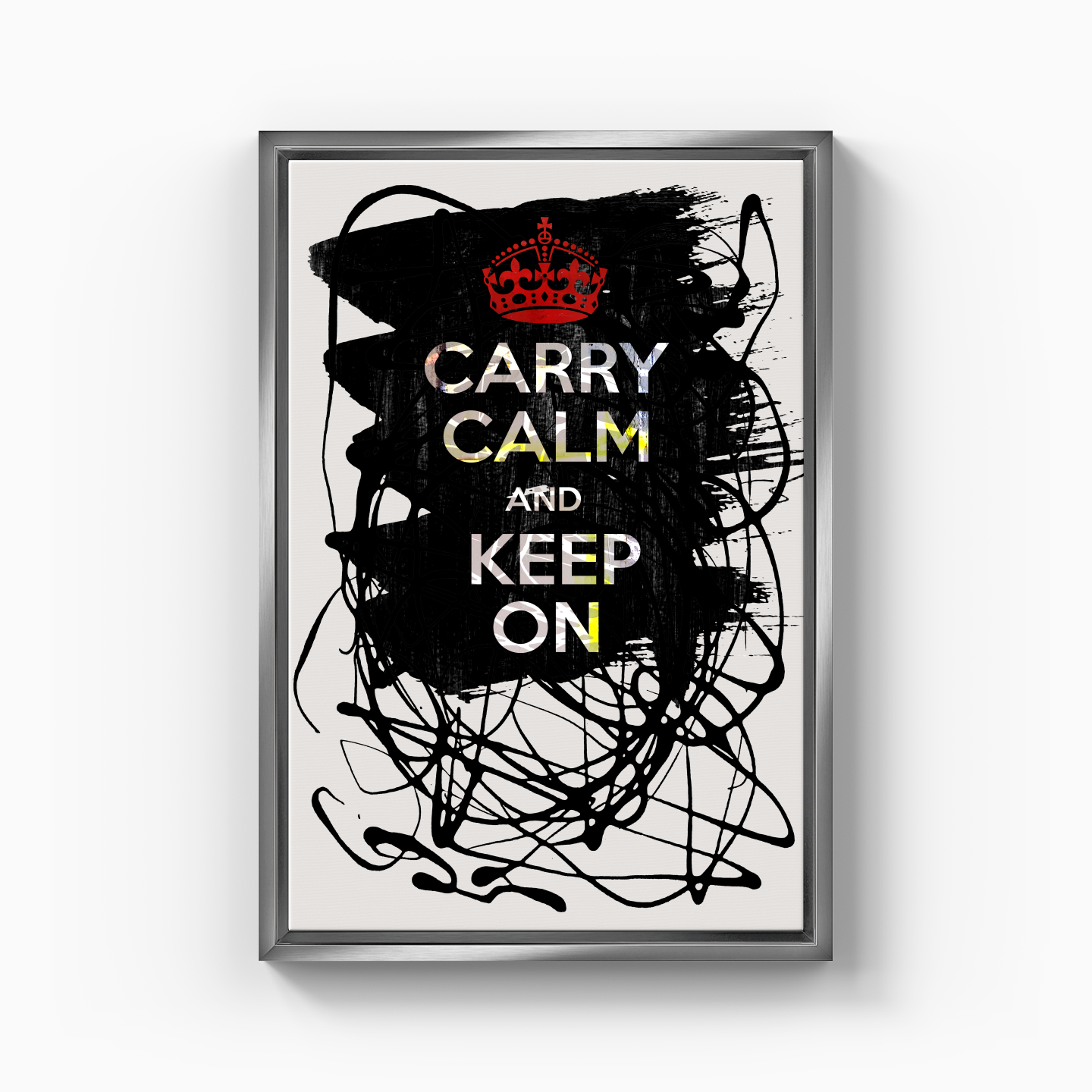 carry calm and keep on - Kanvas Tablo