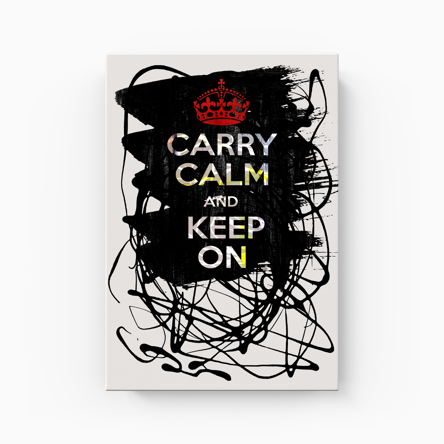 carry calm and keep on - Kanvas Tablo