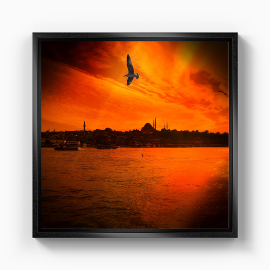 Red Istanbul - Canvas Painting