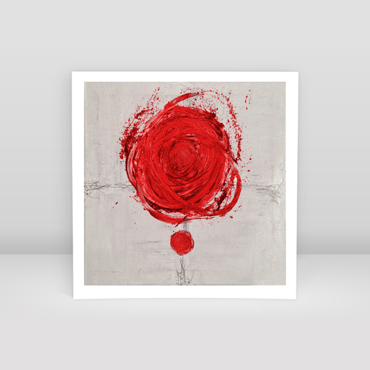 Big Red Dot and Her Little Red Dotie 02 - Art Print