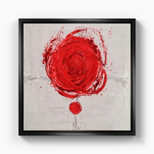 Big Red Dot and Her Little Red Dotie 02 - Kanvas Tablo