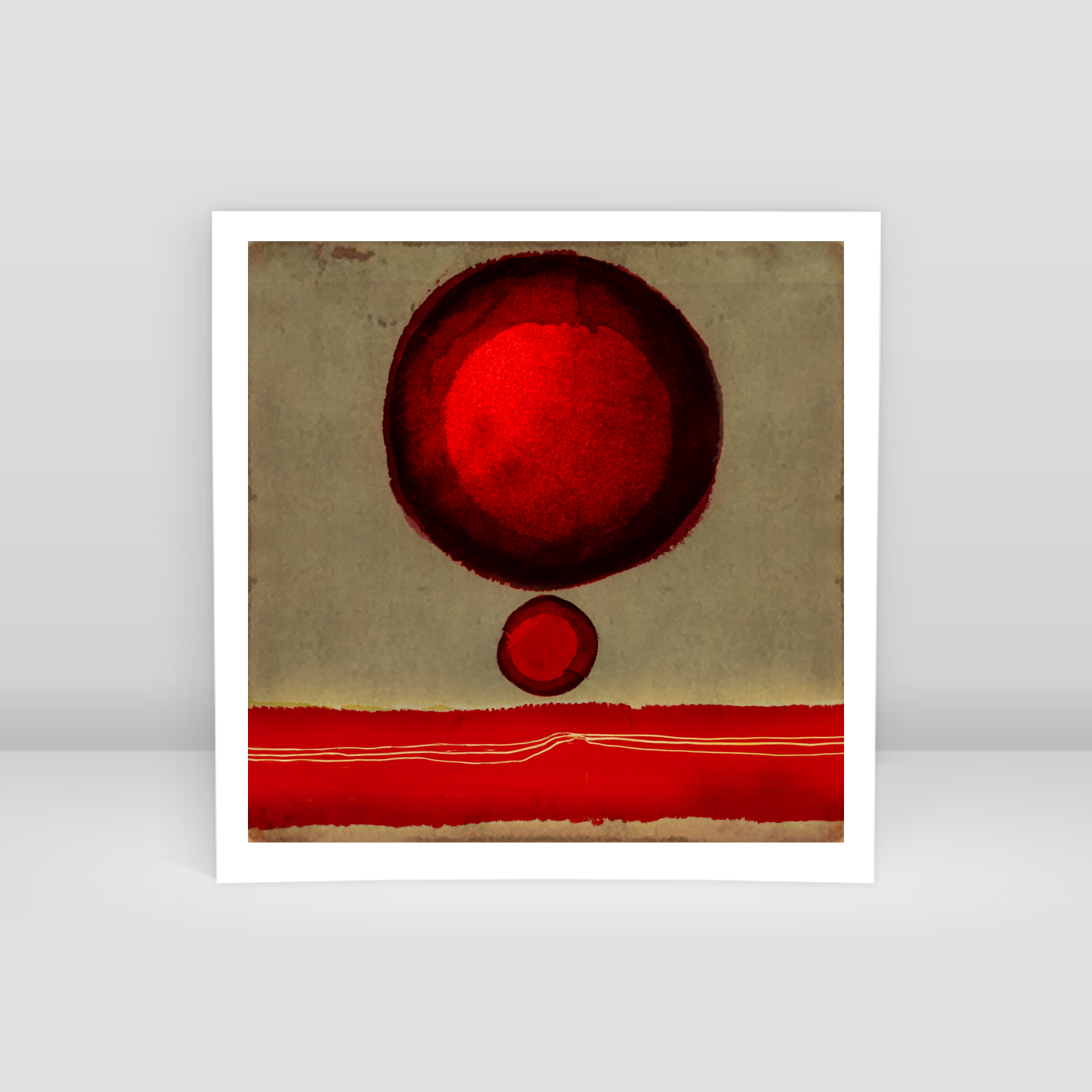 Big Red Dot and Her Little Red Dotie 03 - Art Print