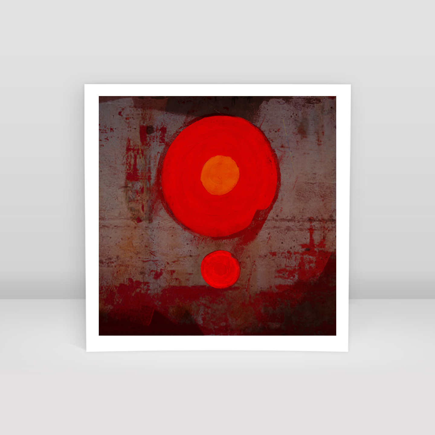 Big Red Dot and Her Little Red Dotie 05 - Art Print