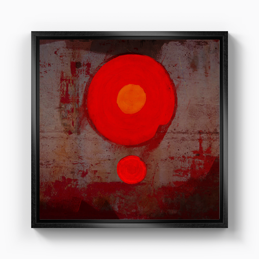 Big Red Dot and Her Little Red Dotie 05 - Canvas Print