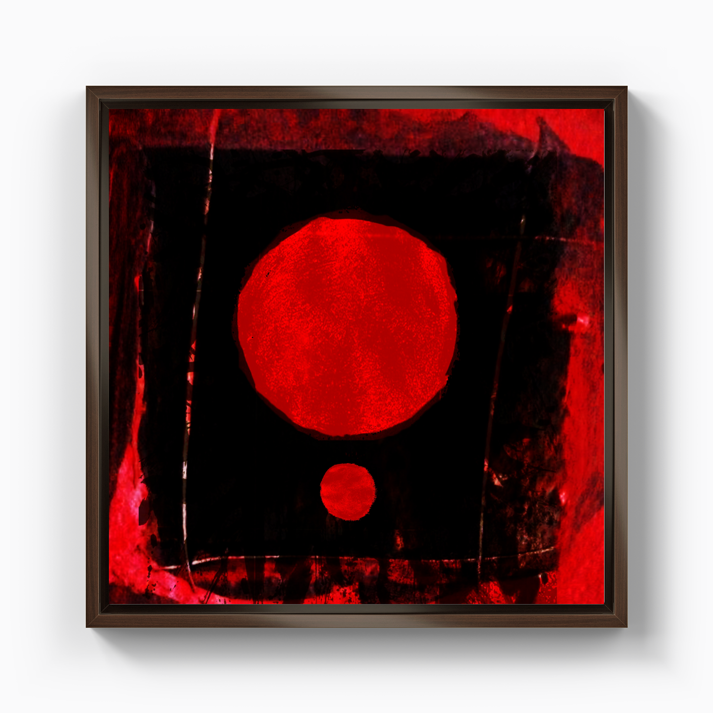 Big Red Dot and Her Little Red Dotie 06 - Kanvas Tablo