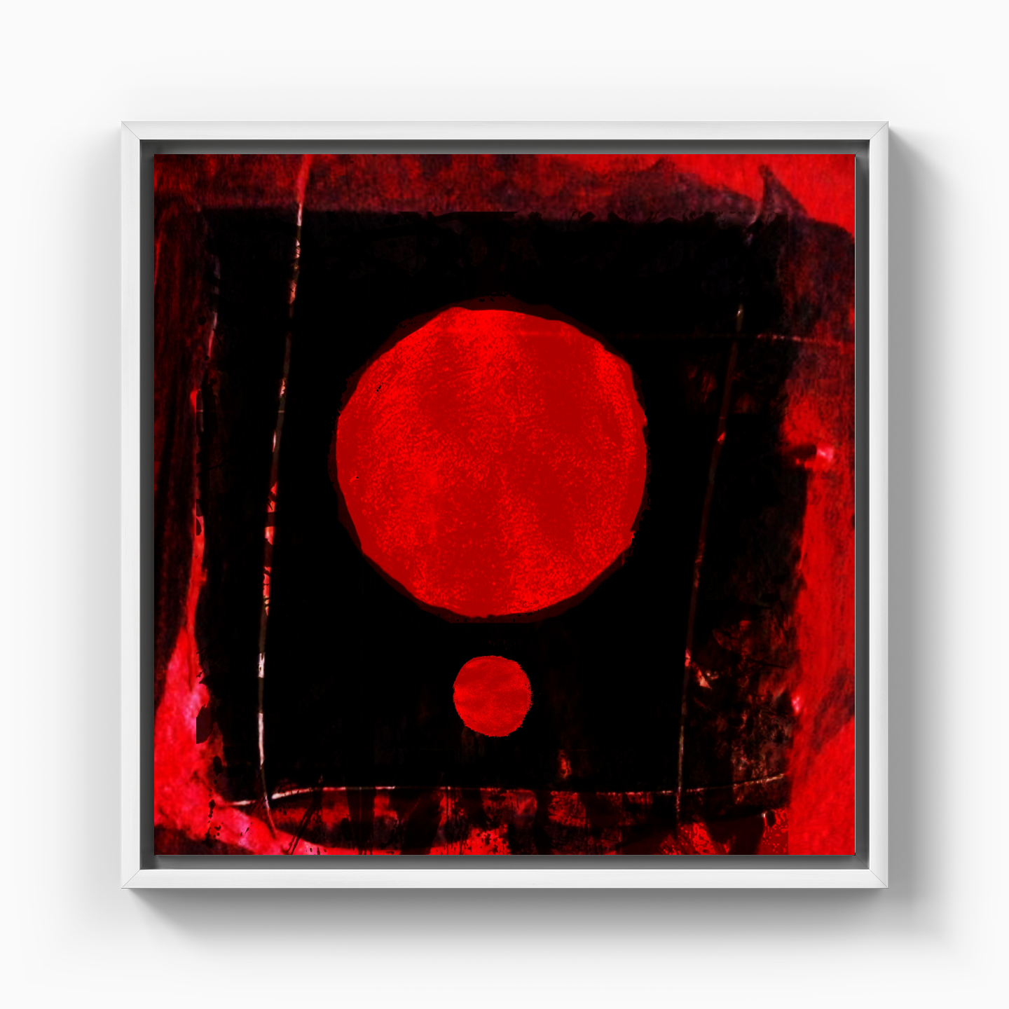Big Red Dot and Her Little Red Dotie 06 - Kanvas Tablo