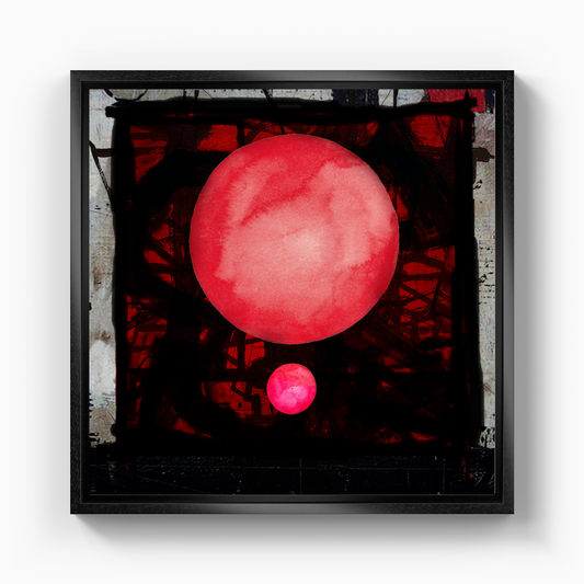 Big Red Dot and Her Little Red Dotie 10 - Kanvas Tablo