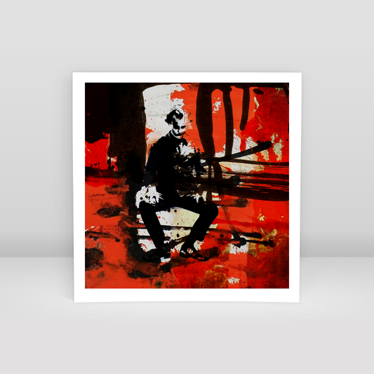 Urbaine Stencil joker - Art Print