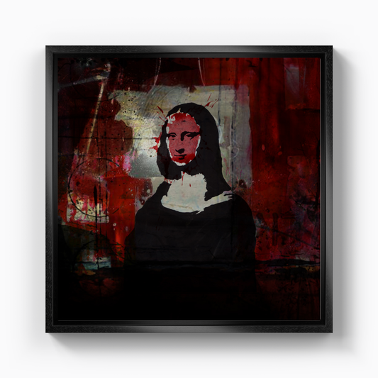 Urbaine Stencil mona lisa - Canvas Print