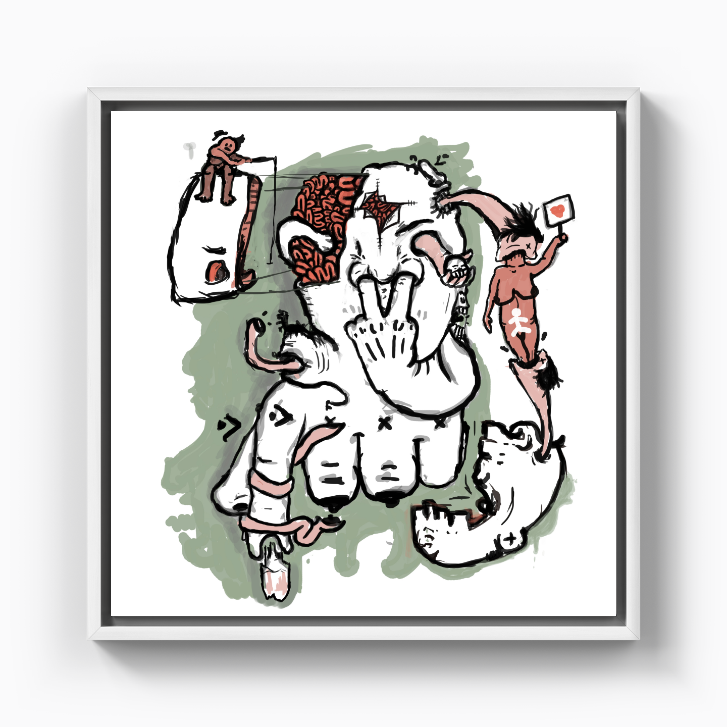 get into yourself - Canvas Print