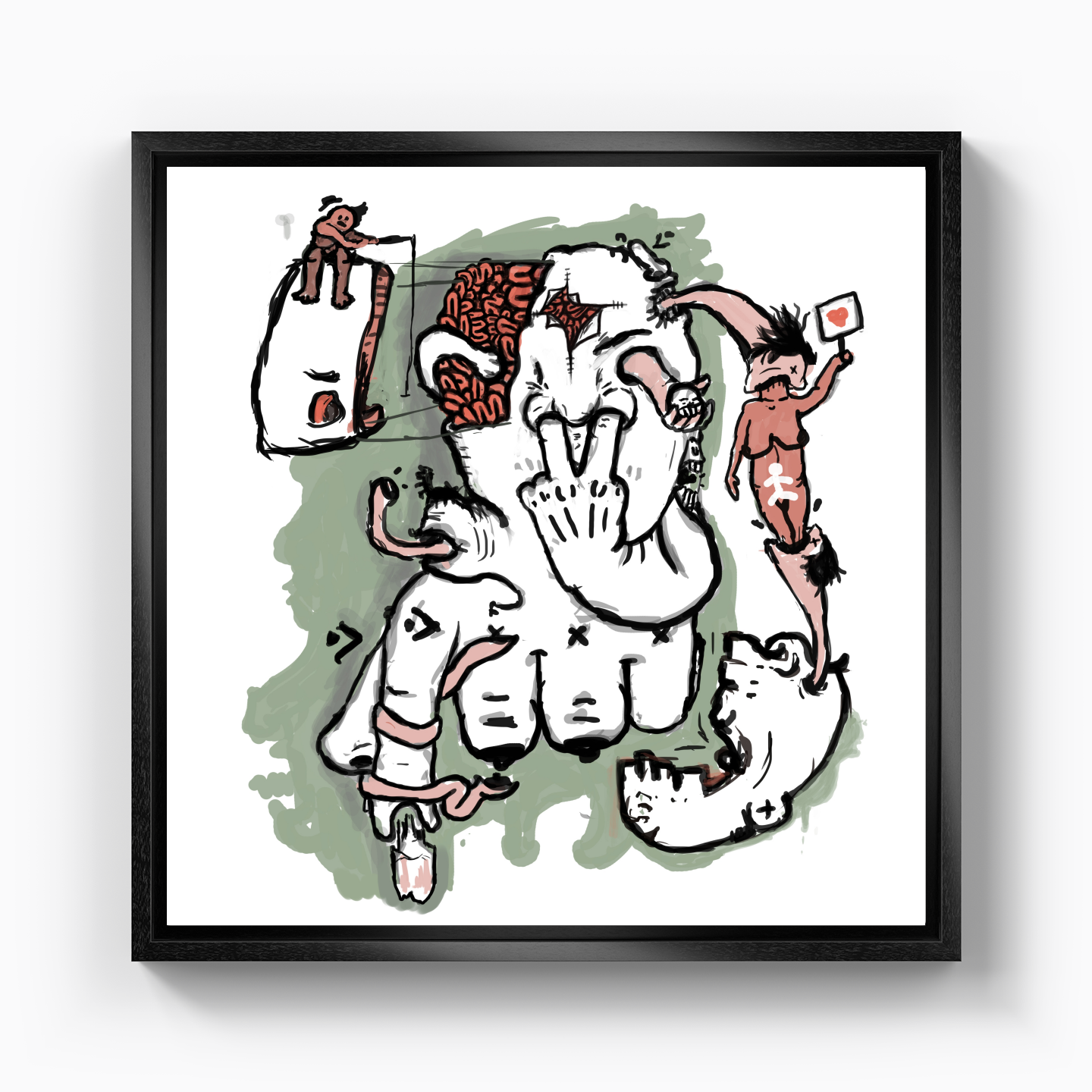 get into yourself - Canvas Print