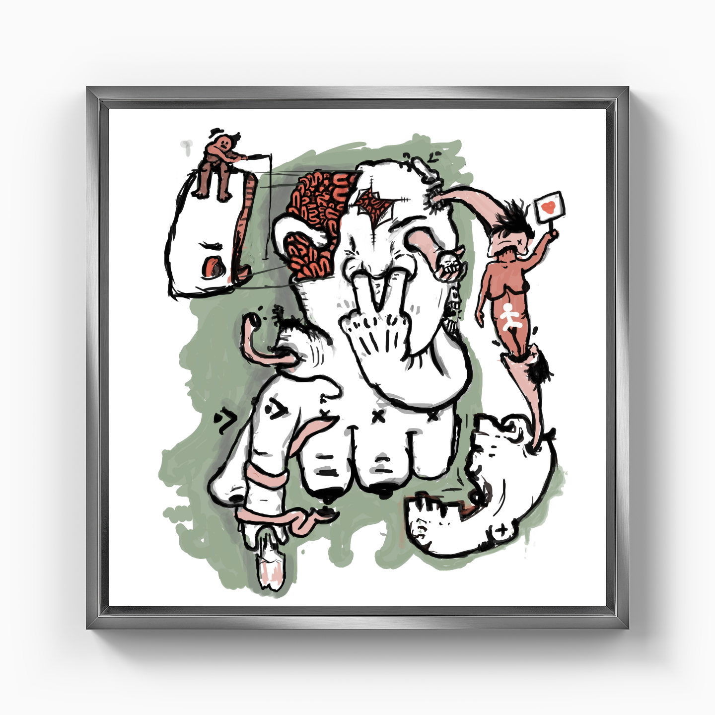 get into yourself - Canvas Print