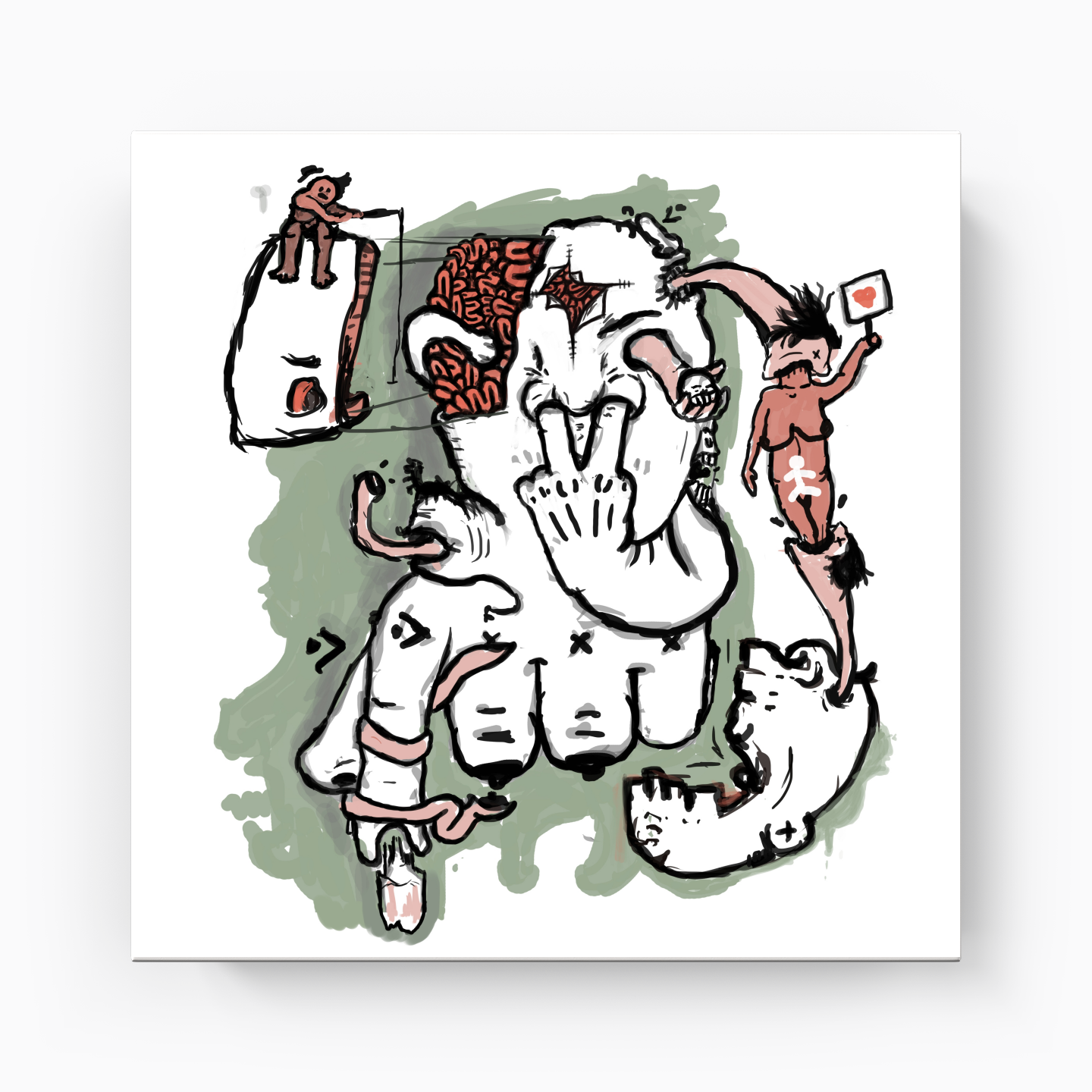 get into yourself - Canvas Print