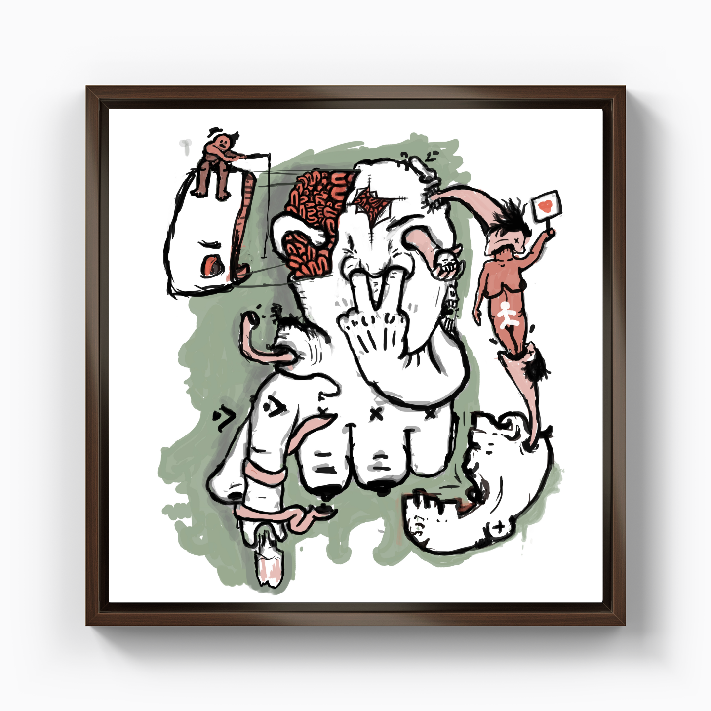 get into yourself - Canvas Print