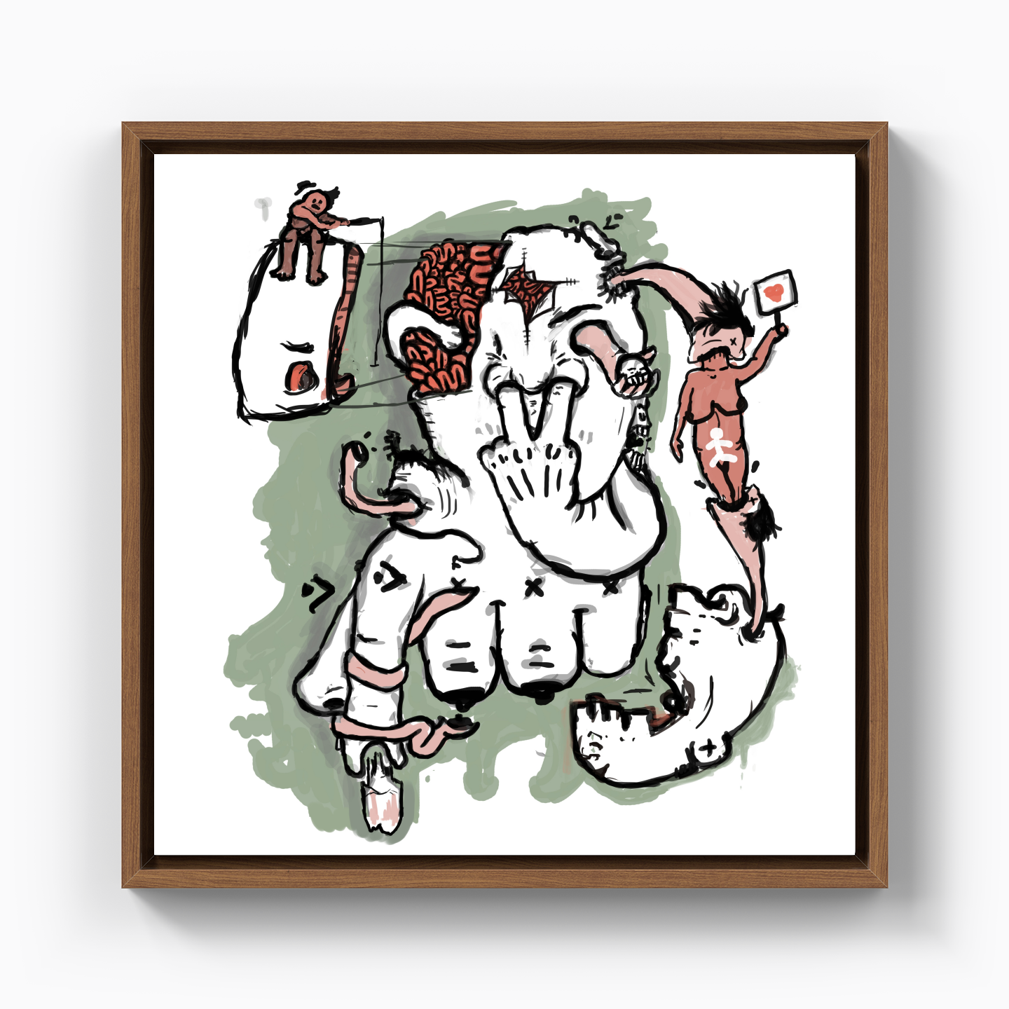 get into yourself - Canvas Print