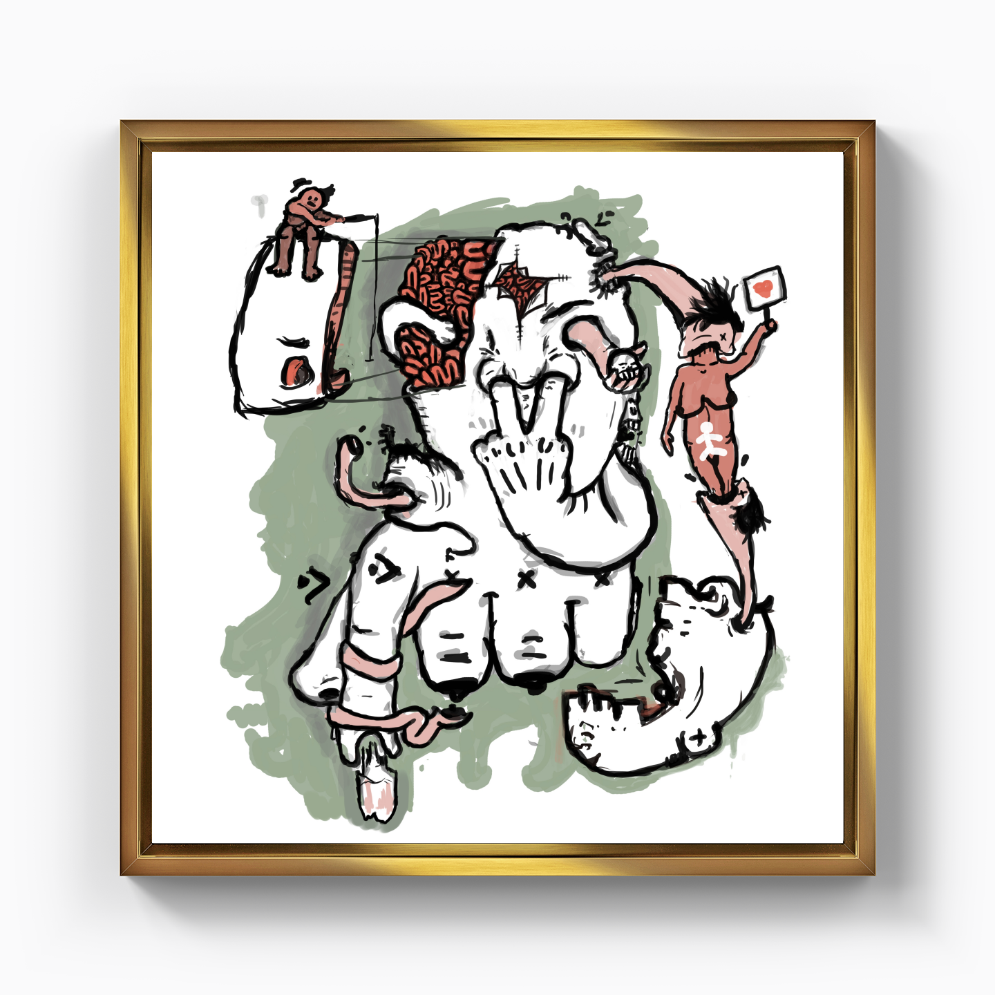 get into yourself - Canvas Print