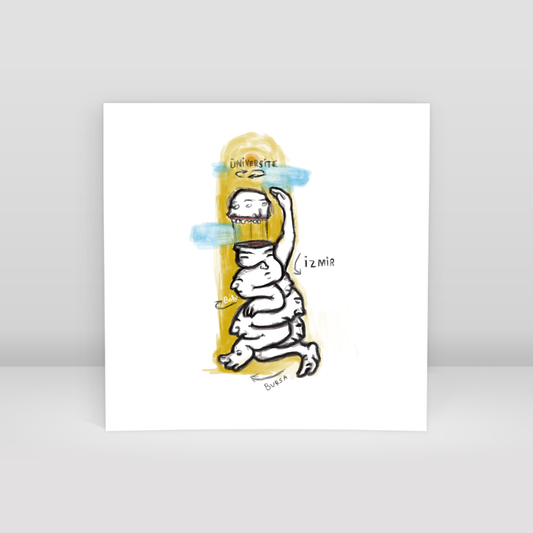 sınav gezen öğrenciler - Art Print