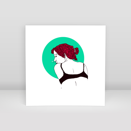 derin bayan - Art Print