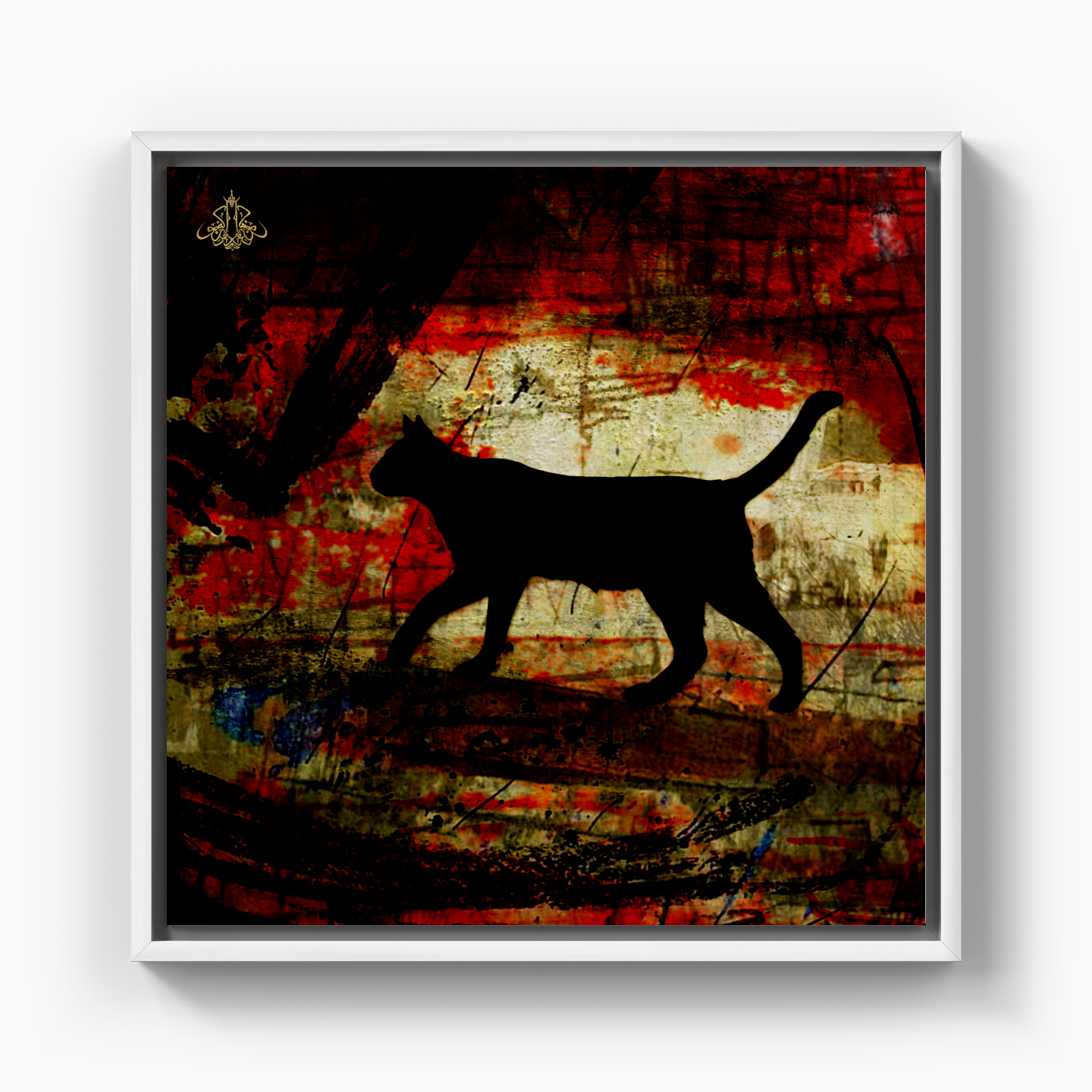 Kara Kedi Kaç 03 - Kanvas Tablo