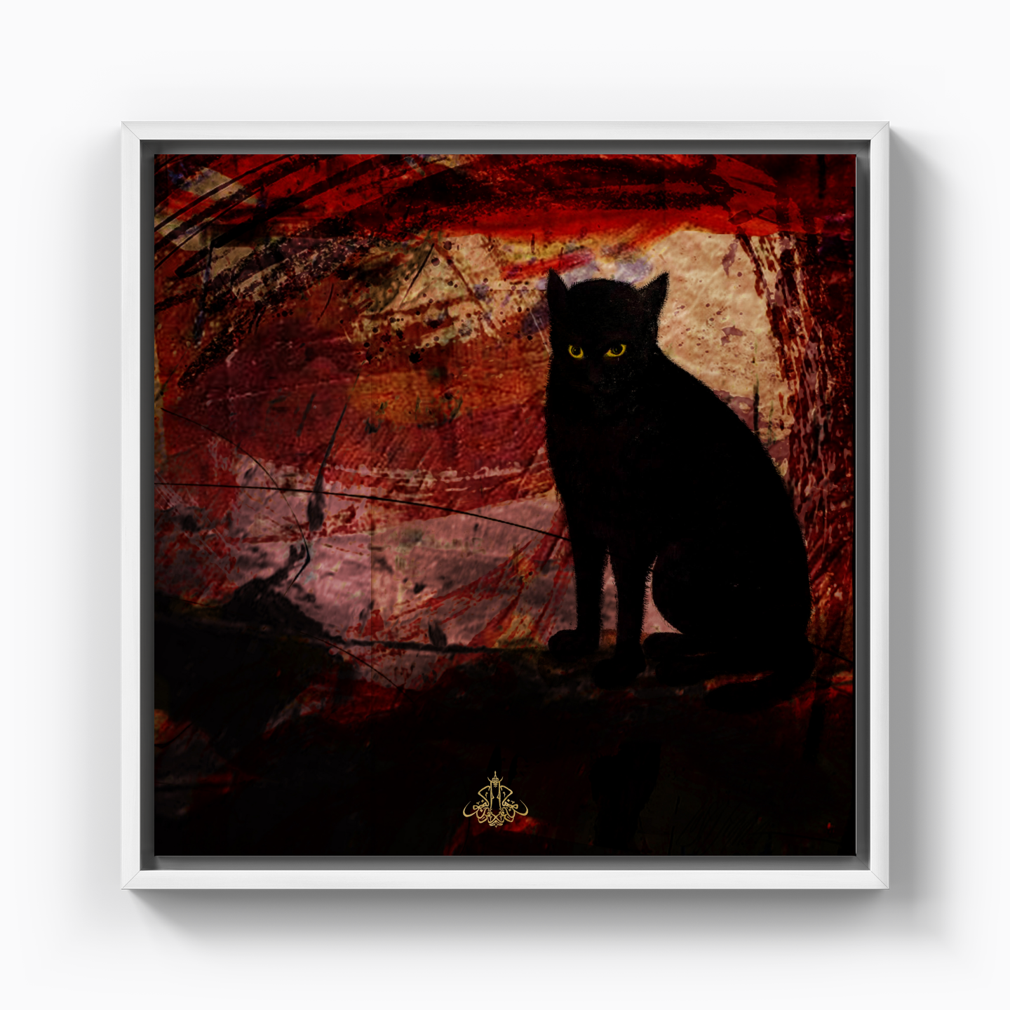 Kara Kedi Kaç 05 - Kanvas Tablo