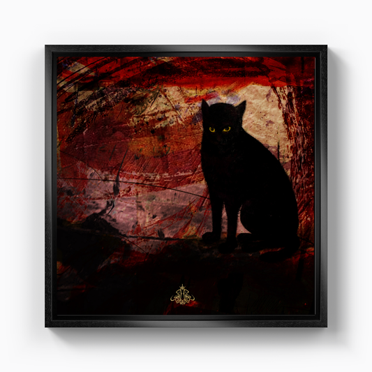 Kara Kedi Kaç 05 - Kanvas Tablo
