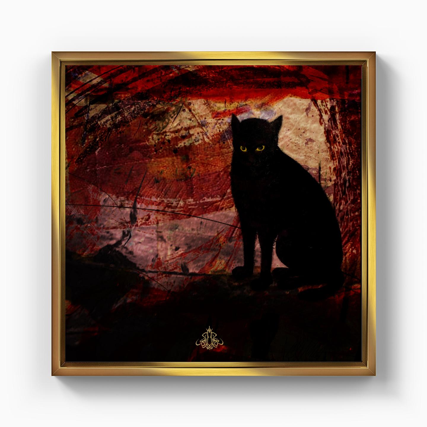 Kara Kedi Kaç 05 - Kanvas Tablo