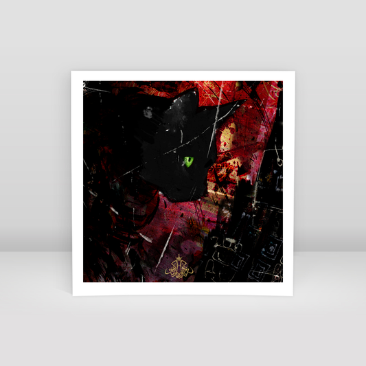 Kara Kedi Kaç 01 - Art Print