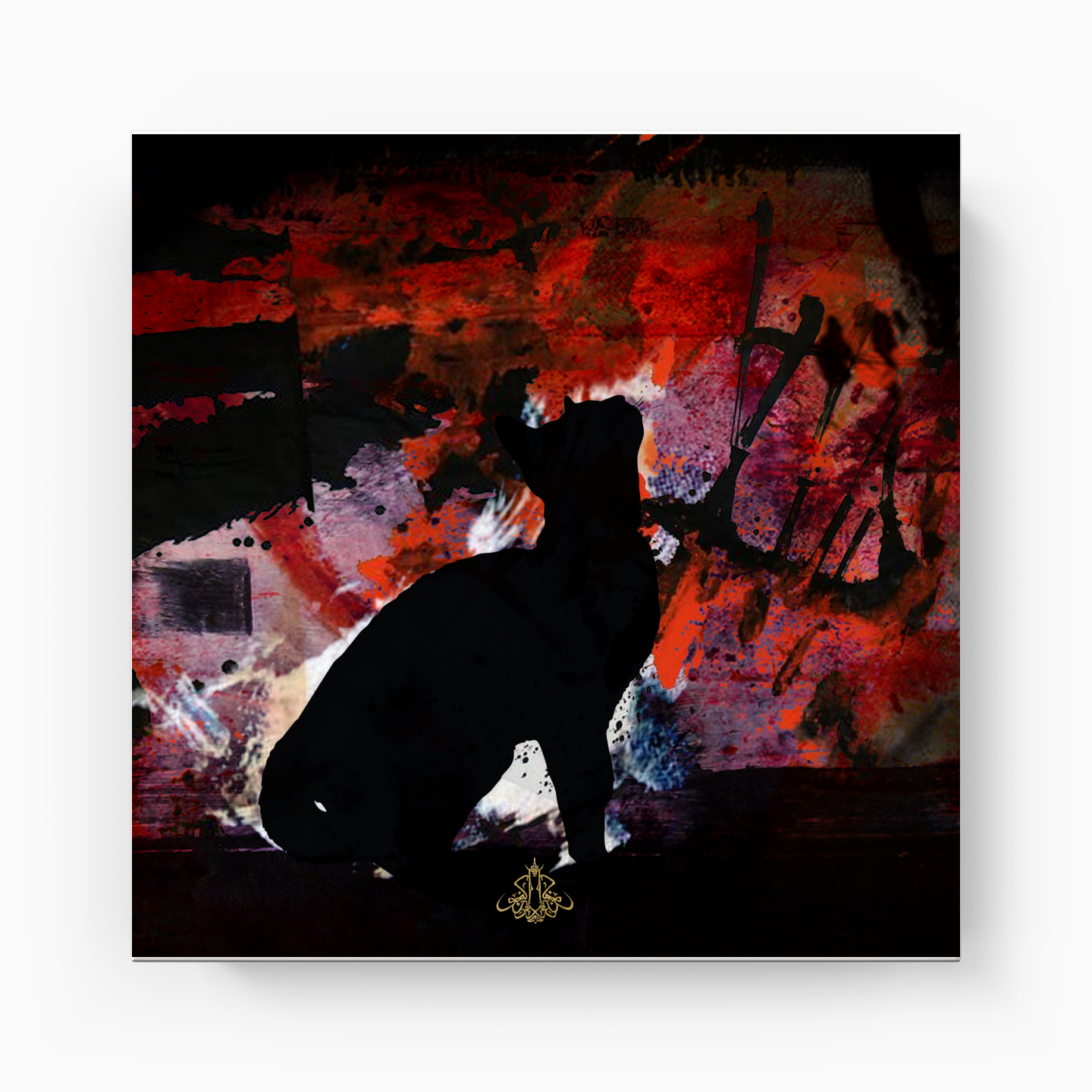 Kara Kedi Kaç 06 - Kanvas Tablo