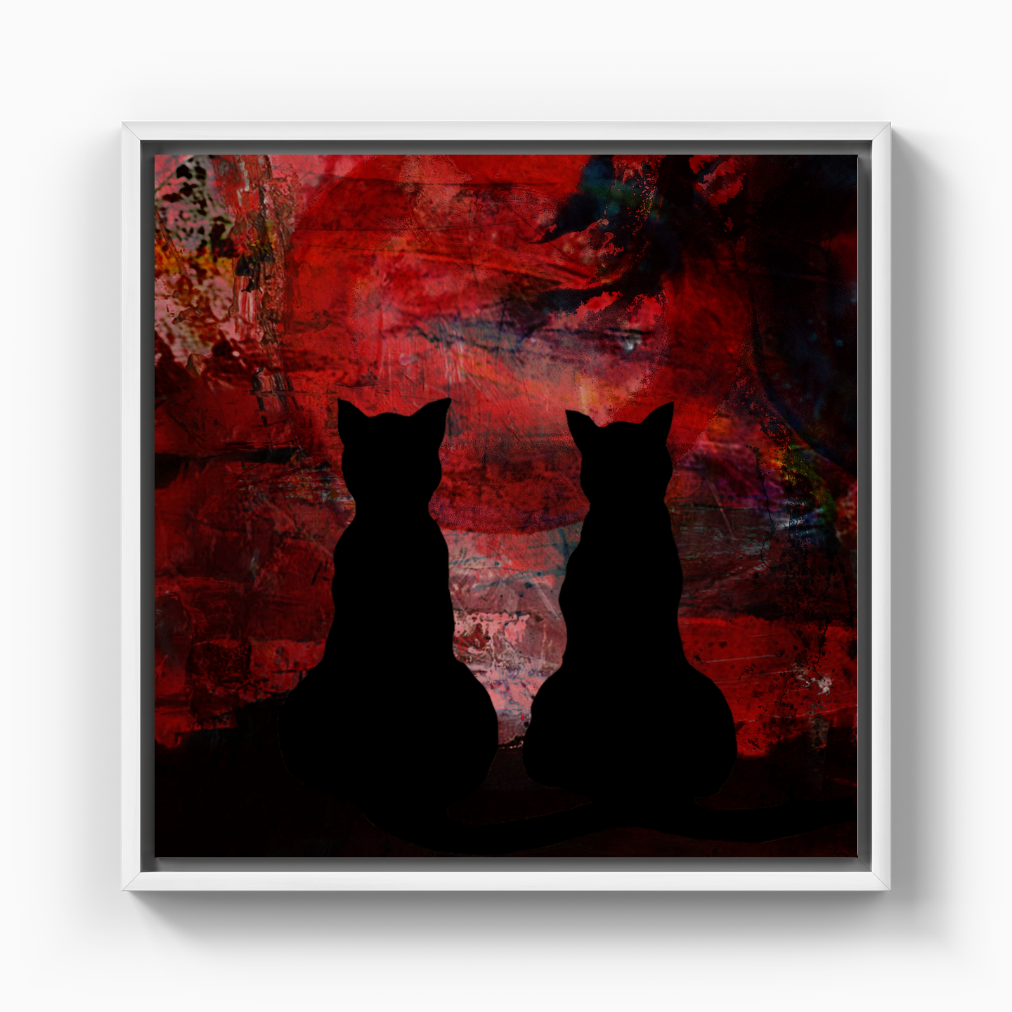Kara Kedi Kaç 08 - Kanvas Tablo