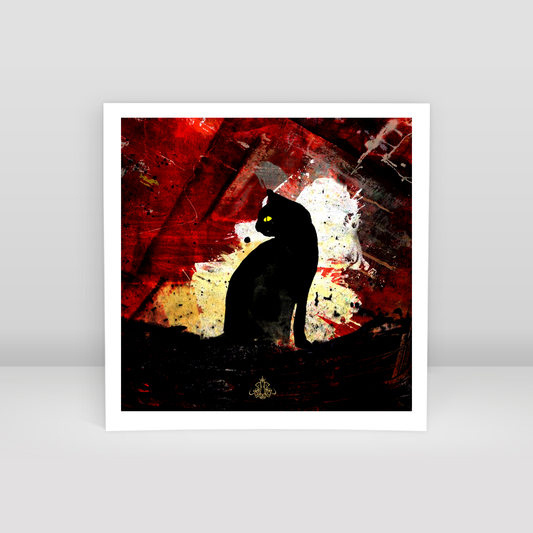 Black Cat How Many 02 - Art Print