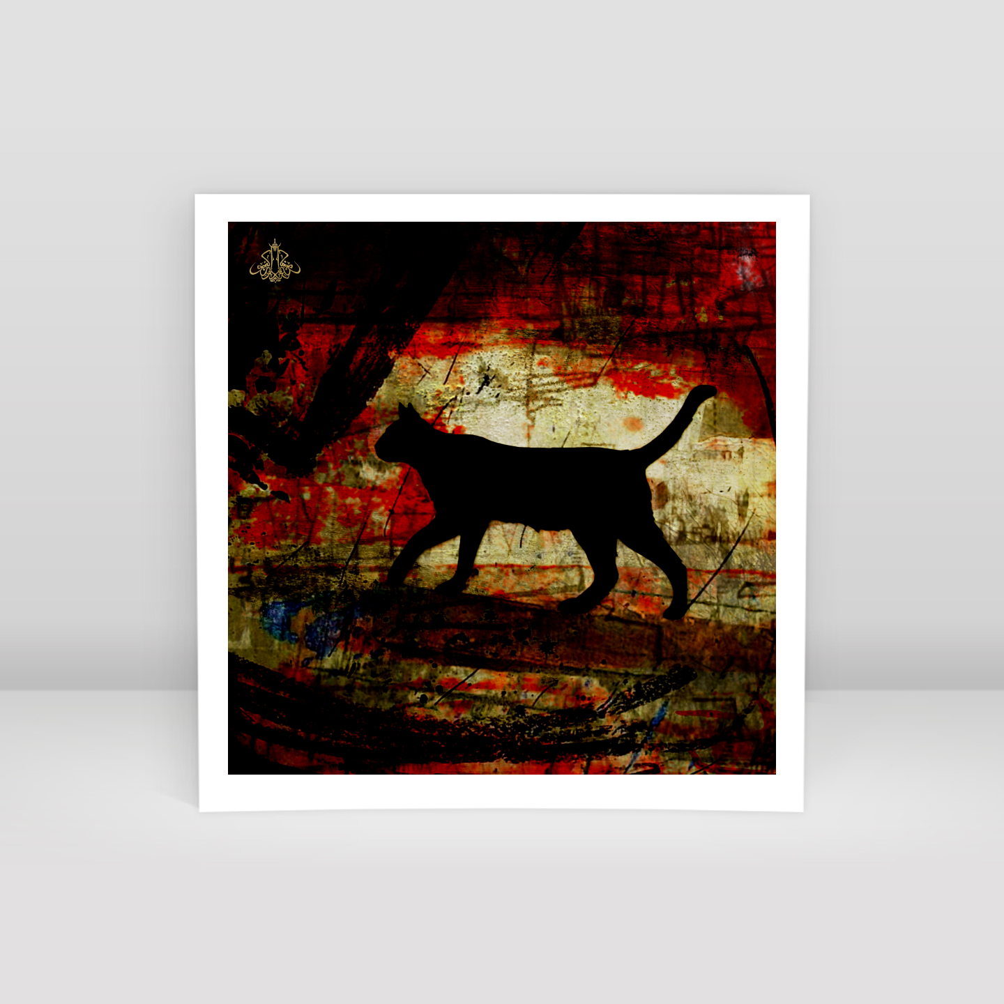 Kara Kedi Kaç 03 - Art Print