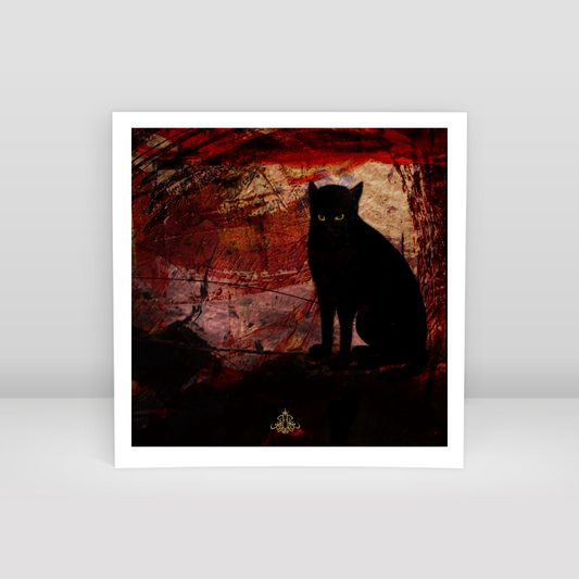 Black Cat How Many 05 - Art Print