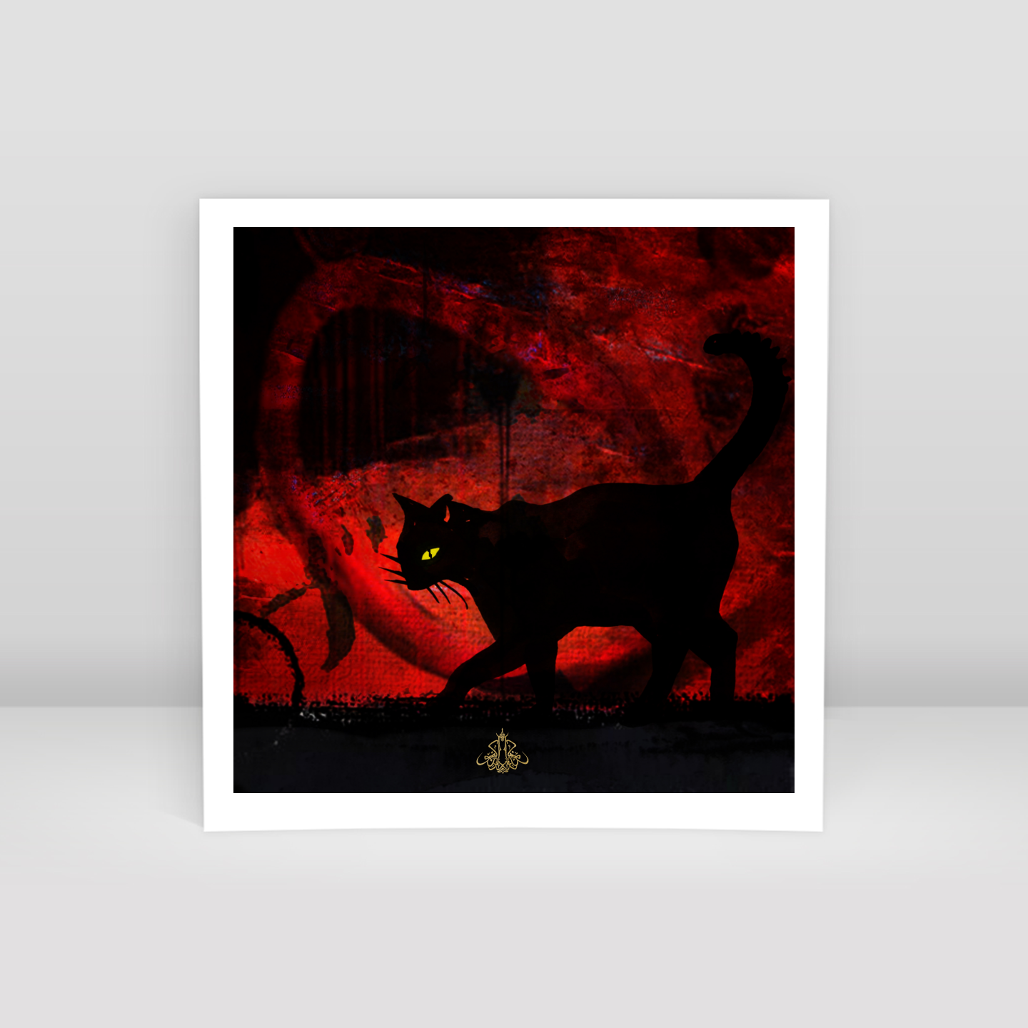 Kara Kedi Kaç 10 - Art Print