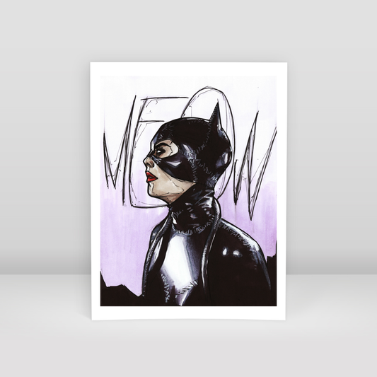 cat woman - Art Print