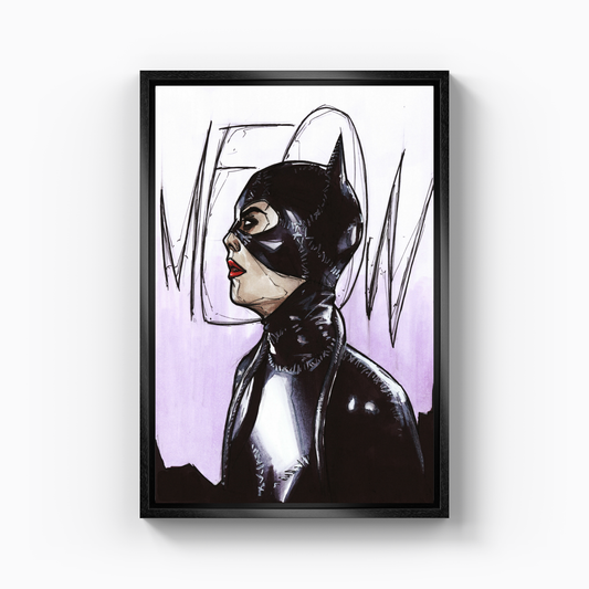 cat woman - Canvas Painting