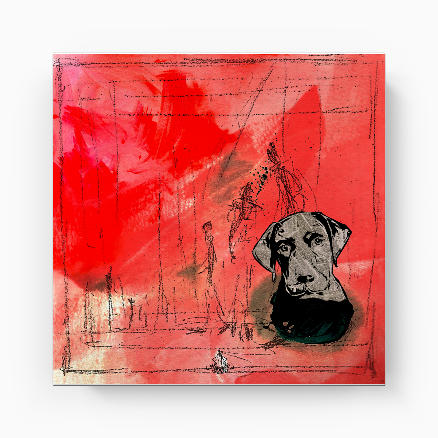 Head Of A Dog - Kanvas Tablo