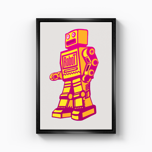 Retro Robot 2 - Canvas Print