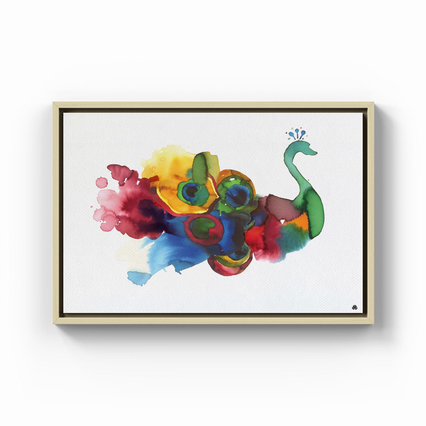 Colorful Peacock - Kanvas Tablo
